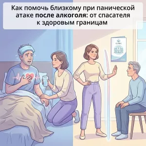 Как помочь близкому при панической атаке после алкоголя: от спасателя к здоровым границам