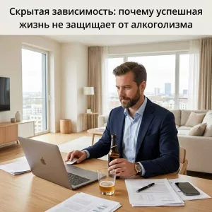 Скрытая зависимость: почему успешная жизнь не защищает от алкоголизма